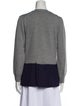 Haider Ackermann Colorblock Pattern V-Neck Sweater