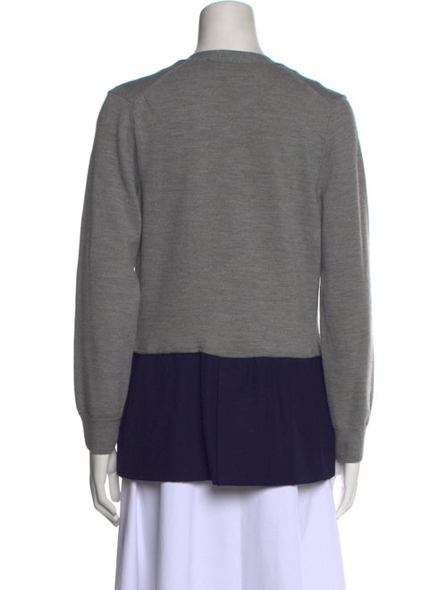 Haider Ackermann Colorblock Pattern V-Neck Sweater