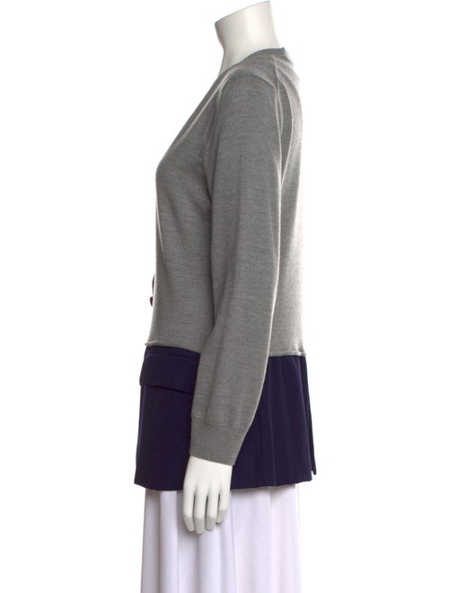 Haider Ackermann Colorblock Pattern V-Neck Sweater