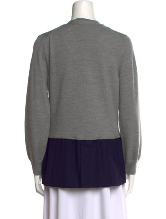 Haider Ackermann Colorblock Pattern V-Neck Sweater