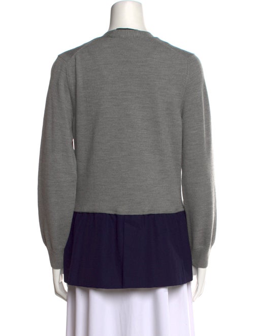 Haider Ackermann Colorblock Pattern V-Neck Sweater