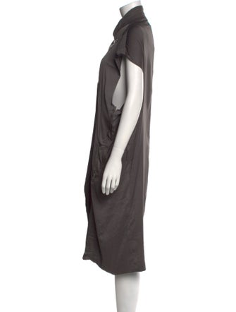 Haider Ackermann Cowl Neck Midi Length Dress