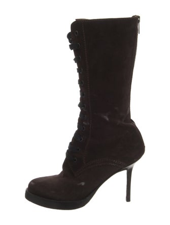 Haider Ackermann Suede Lace-Up Boots