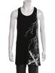 Haider Ackermann Silk Graphic Print T-Shirt