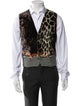 Haider Ackermann Animal Print Suit Vest