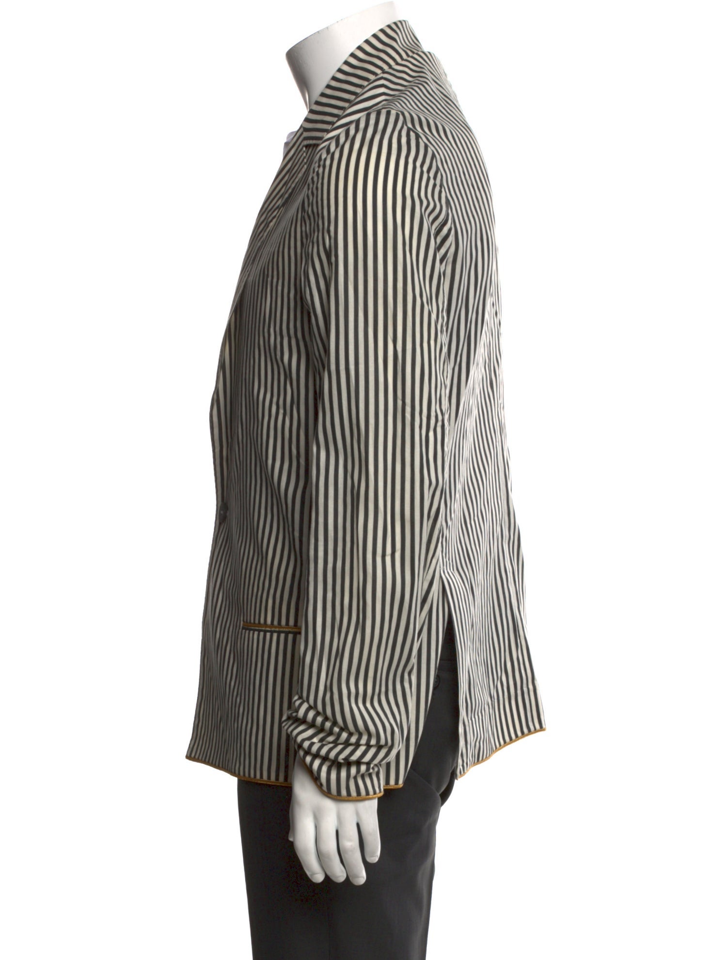 Haider Ackermann Striped Glitter Accents Blazer