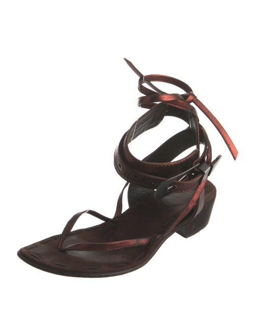 Haider Ackermann Leather Gladiator Sandals