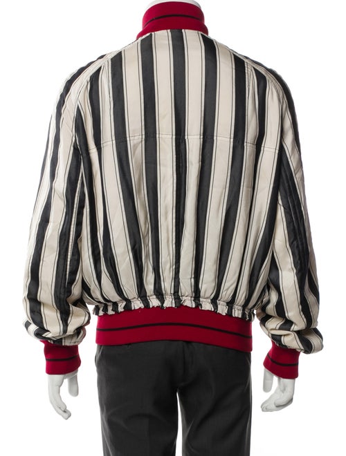 Haider Ackermann Striped Bomber Jacket