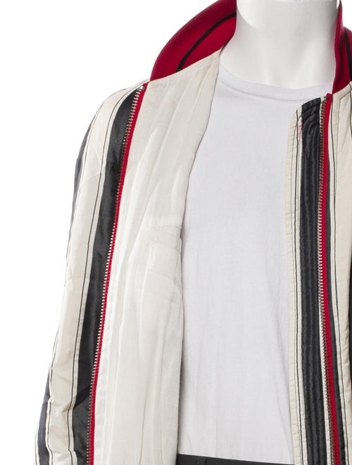 Haider Ackermann Striped Bomber Jacket