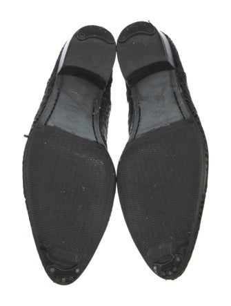 Haider Ackermann Leather Cutout Accent Oxfords