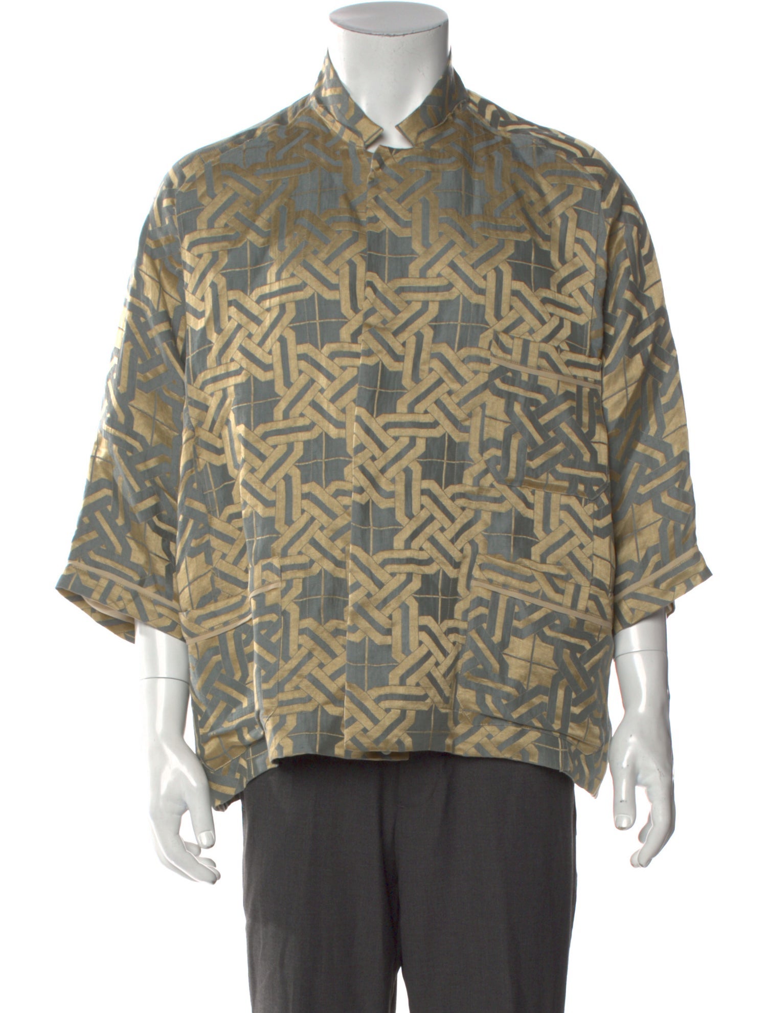 Haider Ackermann Linen Printed Shirt