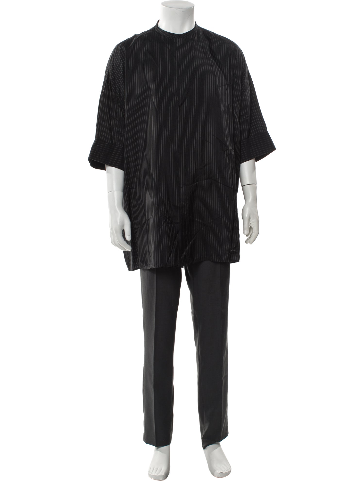 Haider Ackermann Striped Three-Quarter Sleeve Shirt