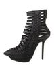 Haider Ackermann Leather Cutout Accent Lace-Up Boots