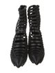 Haider Ackermann Leather Cutout Accent Lace-Up Boots
