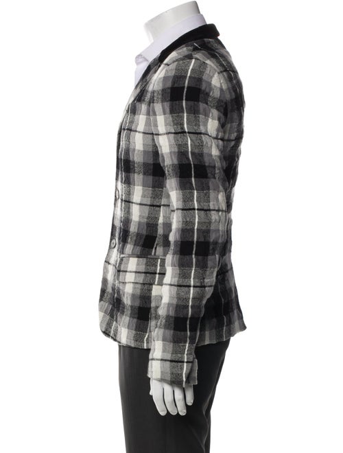 Haider Ackermann Plaid Print Peacoat