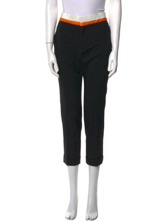 Haider Ackermann Colorblock Pattern Straight Leg Pants