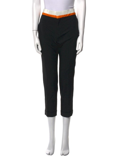 Haider Ackermann Colorblock Pattern Straight Leg Pants