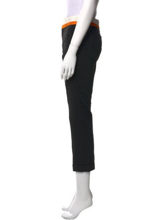 Haider Ackermann Colorblock Pattern Straight Leg Pants