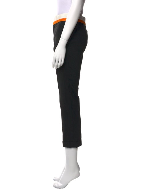 Haider Ackermann Colorblock Pattern Straight Leg Pants