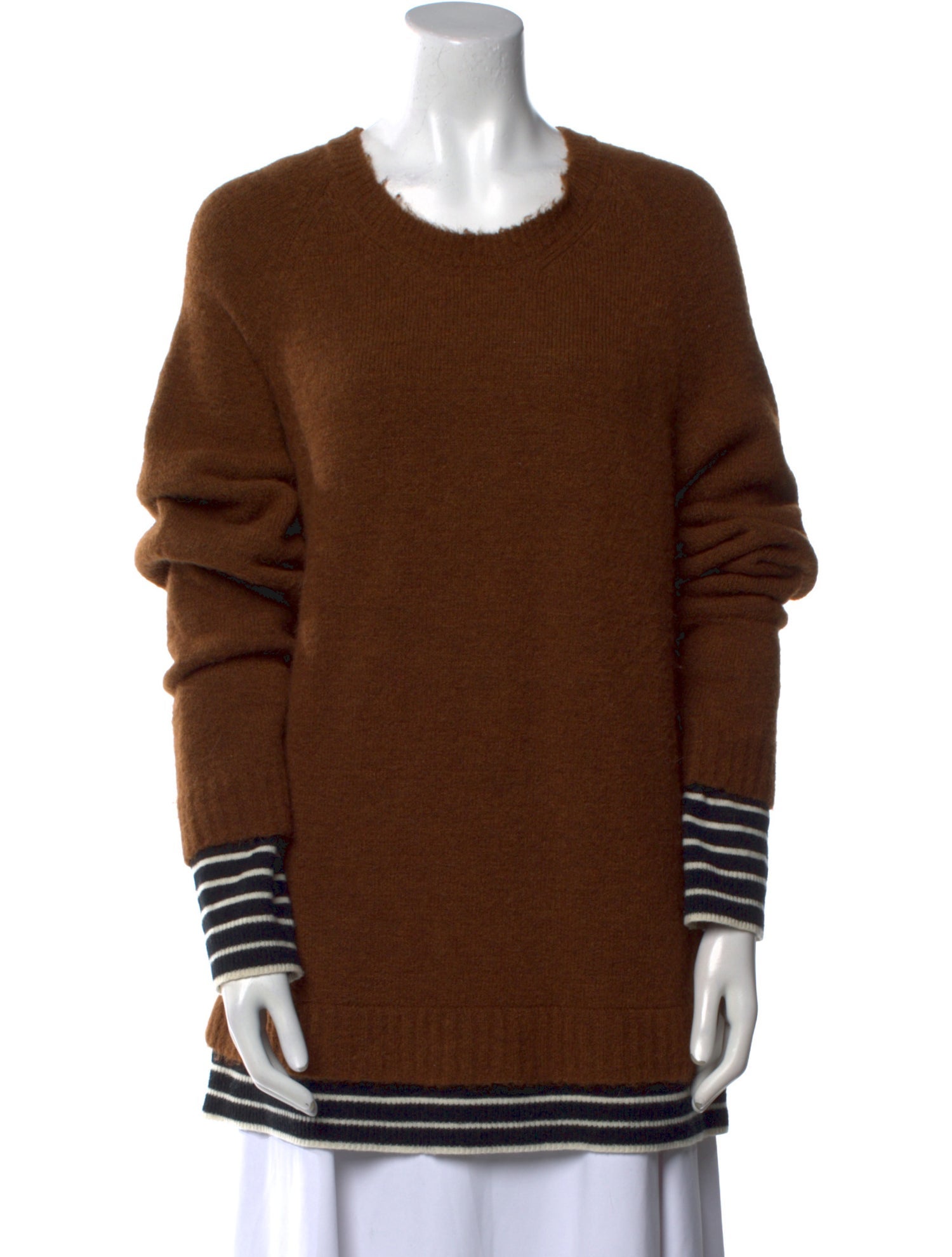 Haider Ackermann Striped Scoop Neck Sweater