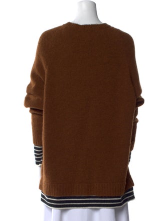 Haider Ackermann Striped Scoop Neck Sweater