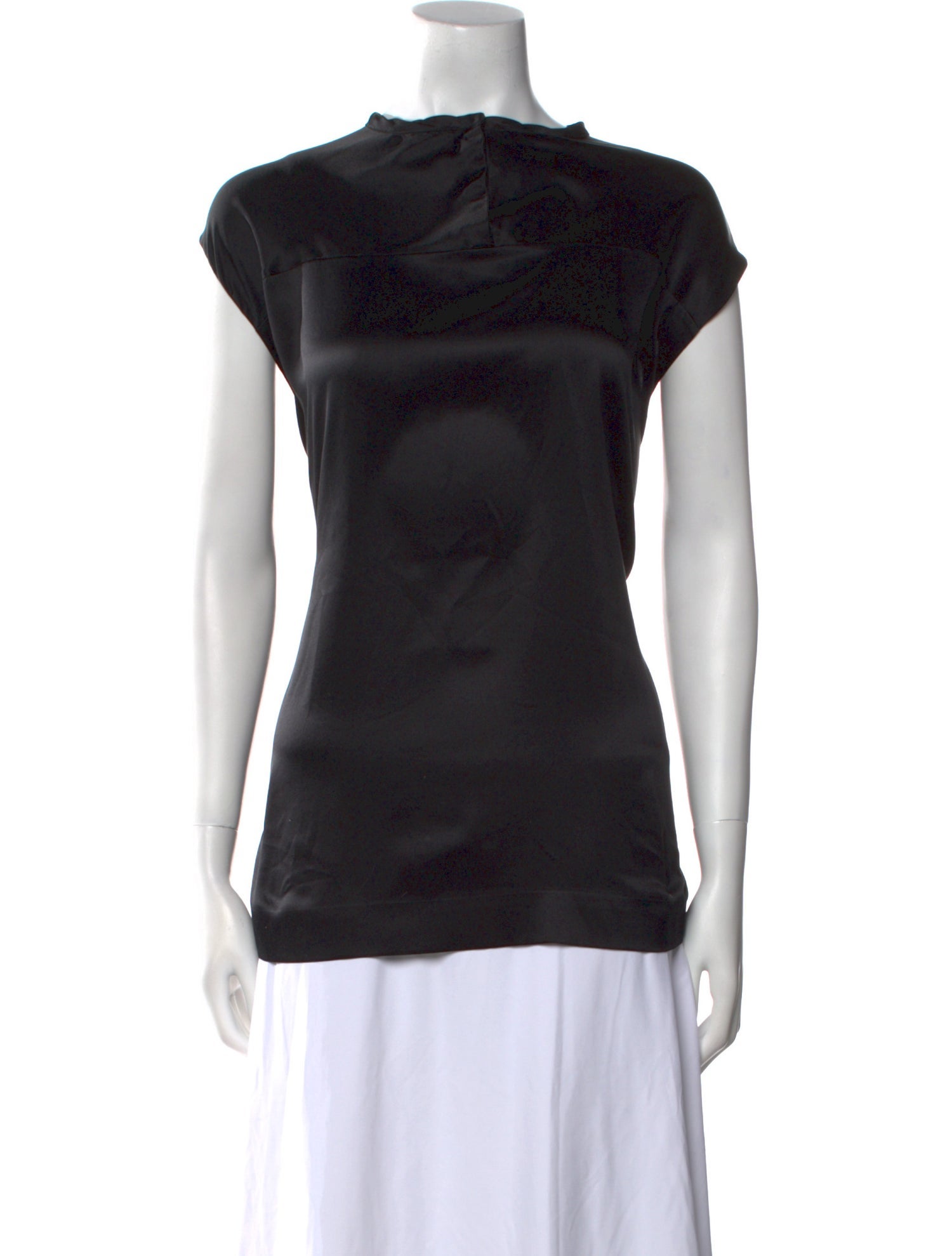 Haider Ackermann Silk Scoop Neck Top