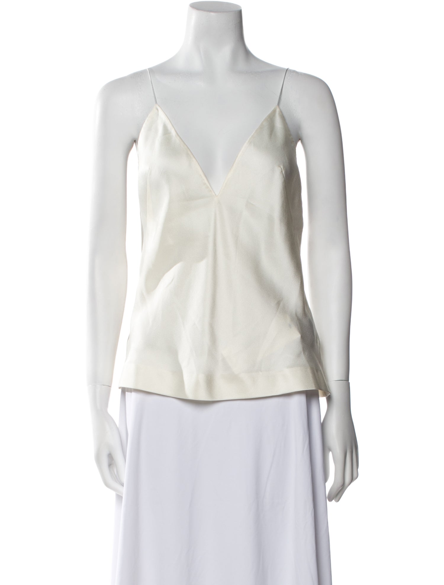 Haider Ackermann Satin V-Neck Top
