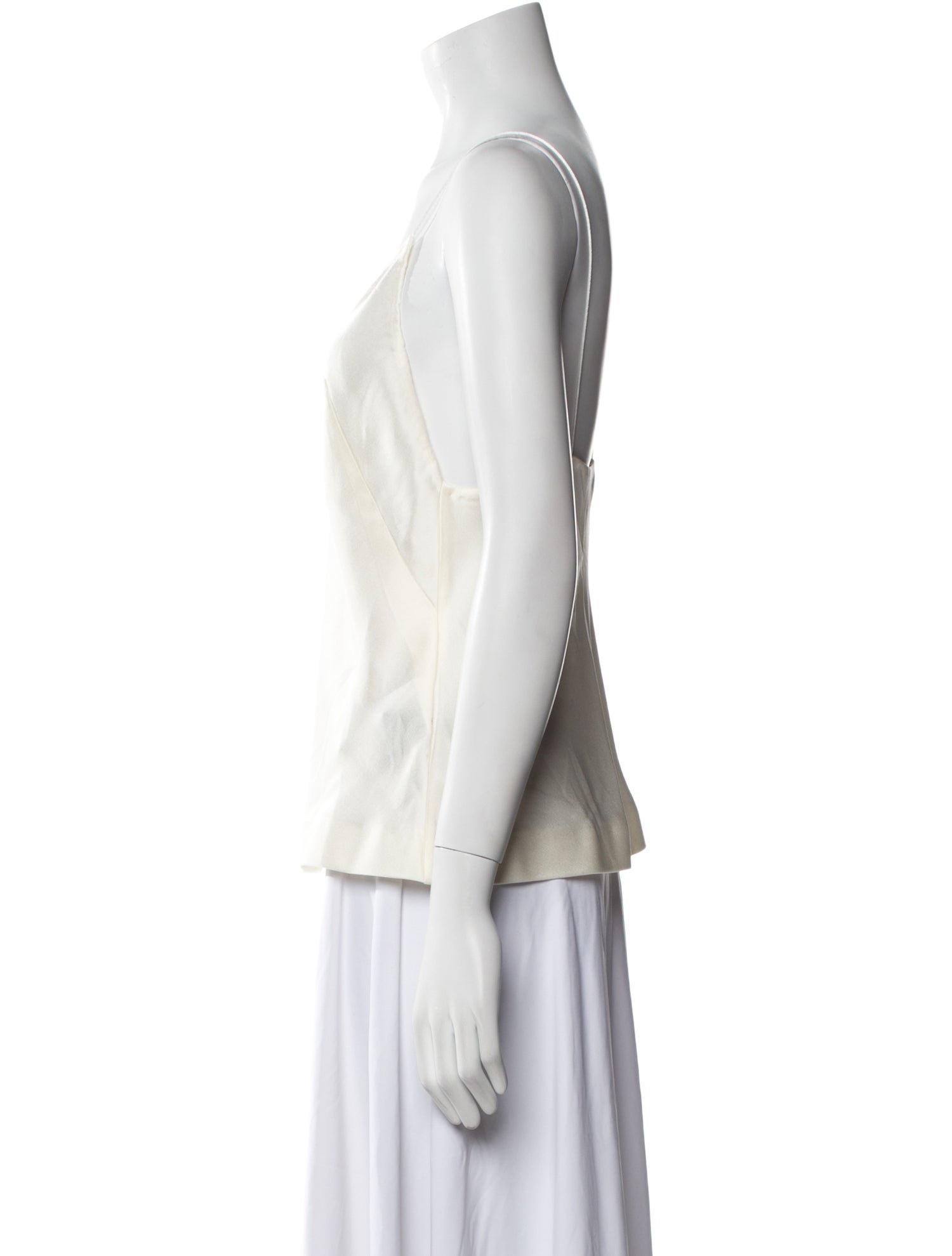 Haider Ackermann Satin V-Neck Top