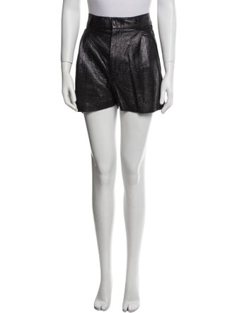 Haider Ackermann Leather Mini Shorts