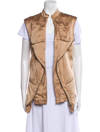 Haider Ackermann Silk Graphic Print Vest