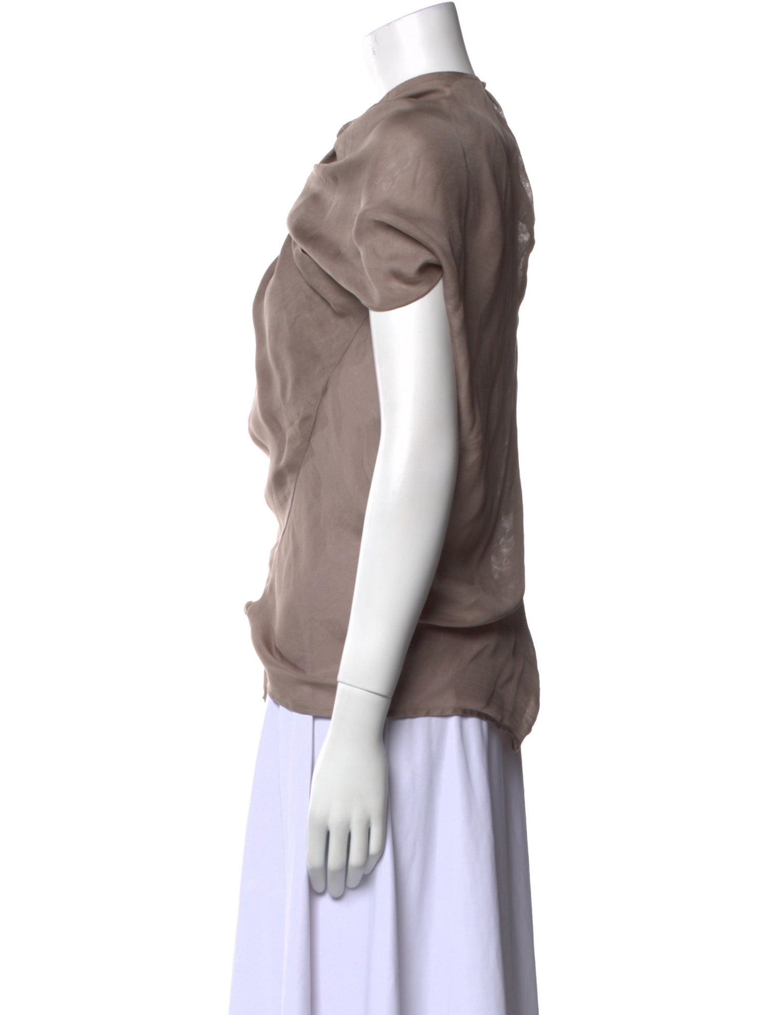 Haider Ackermann Silk Cowl Neck Top