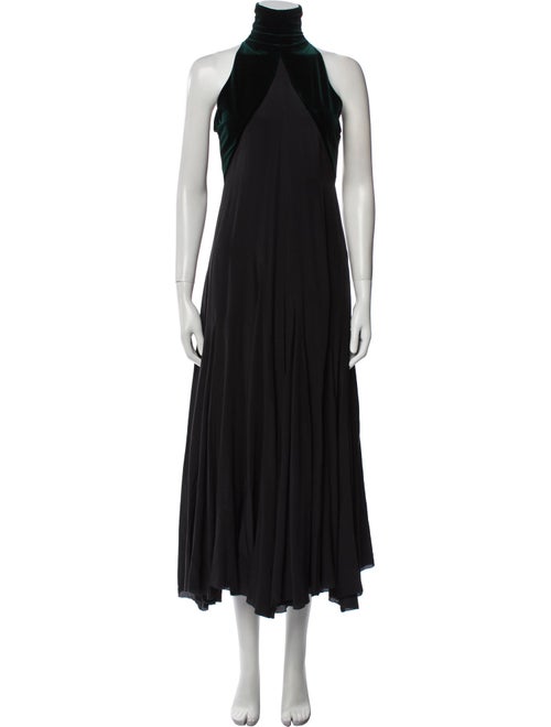 Haider Ackermann Mock Neck Long Dress