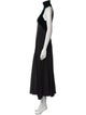 Haider Ackermann Mock Neck Long Dress