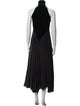 Haider Ackermann Mock Neck Long Dress