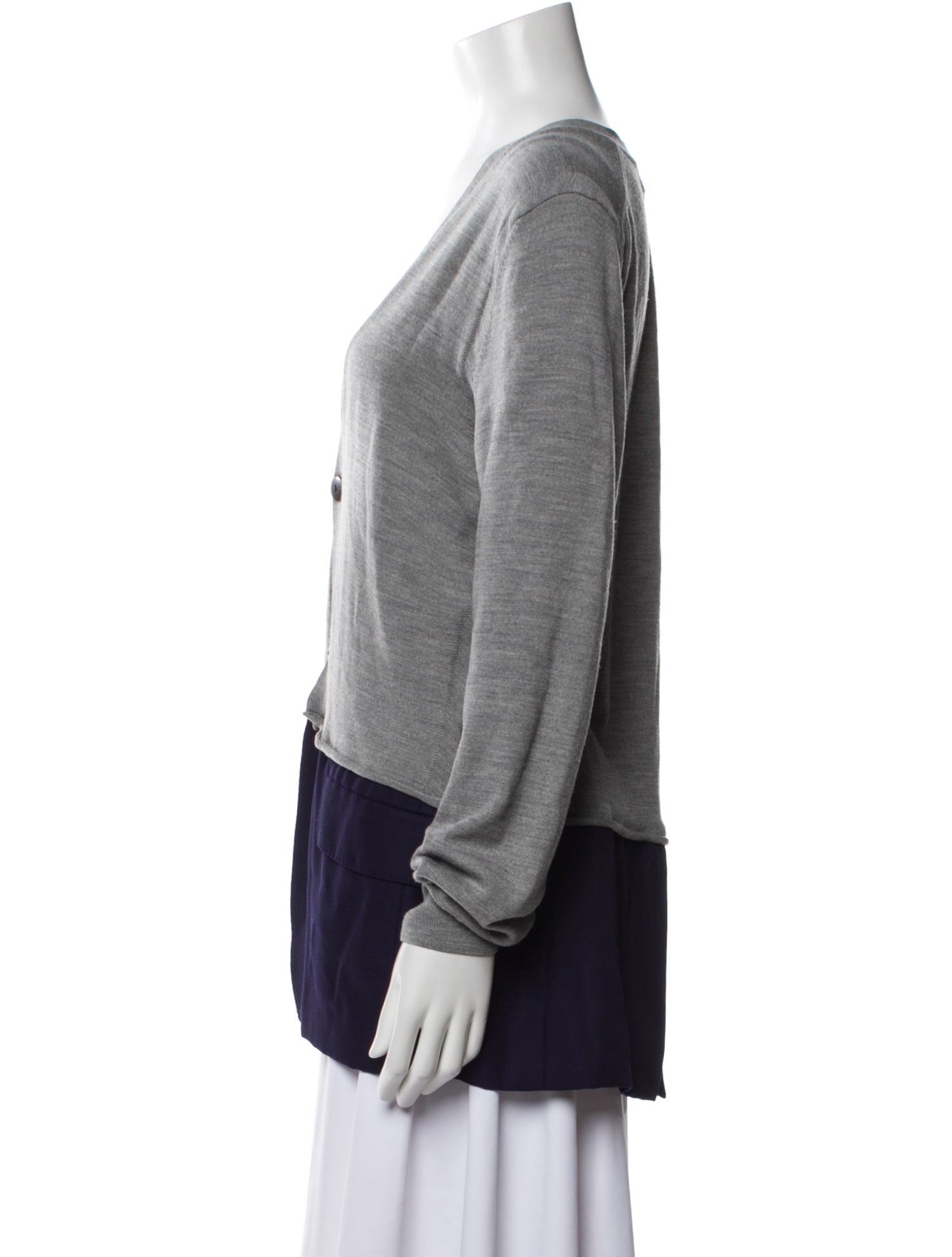 Haider Ackermann Merino Wool Colorblock Pattern Sweater