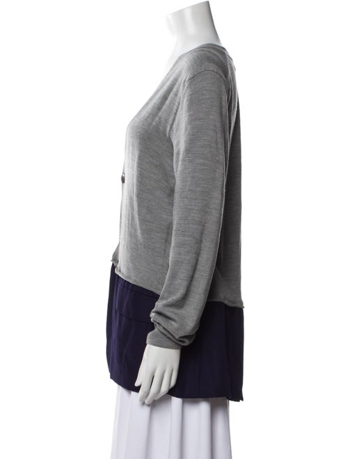 Haider Ackermann Merino Wool Colorblock Pattern Sweater