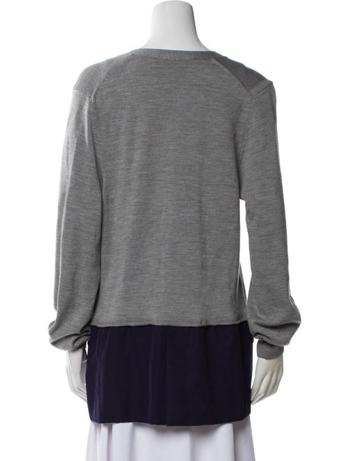 Haider Ackermann Merino Wool Colorblock Pattern Sweater