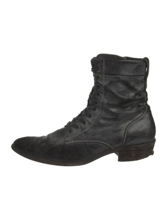 Haider Ackermann Leather Combat Boots