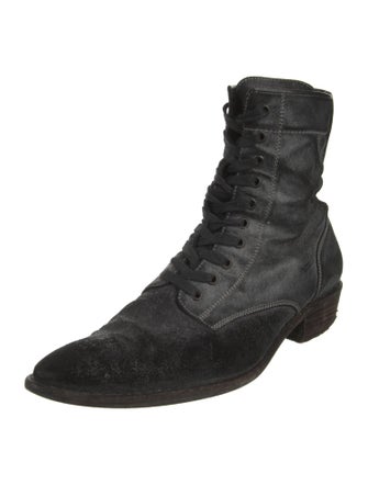 Haider Ackermann Leather Combat Boots