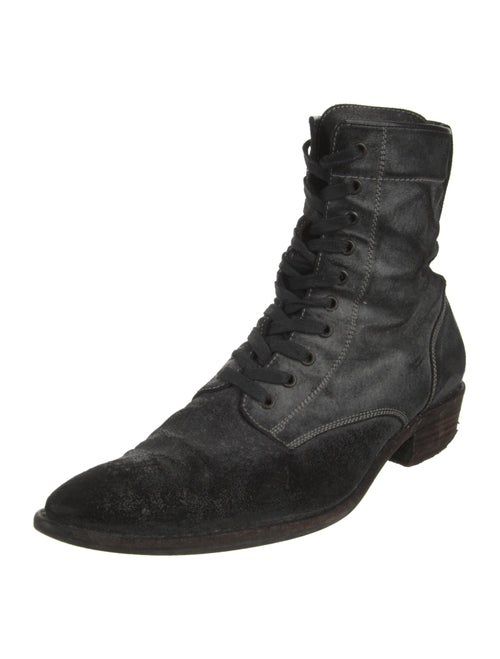 Haider Ackermann Leather Combat Boots