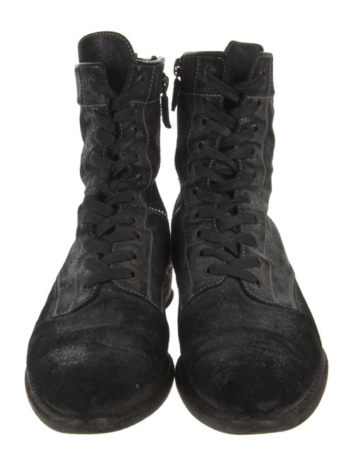 Haider Ackermann Leather Combat Boots