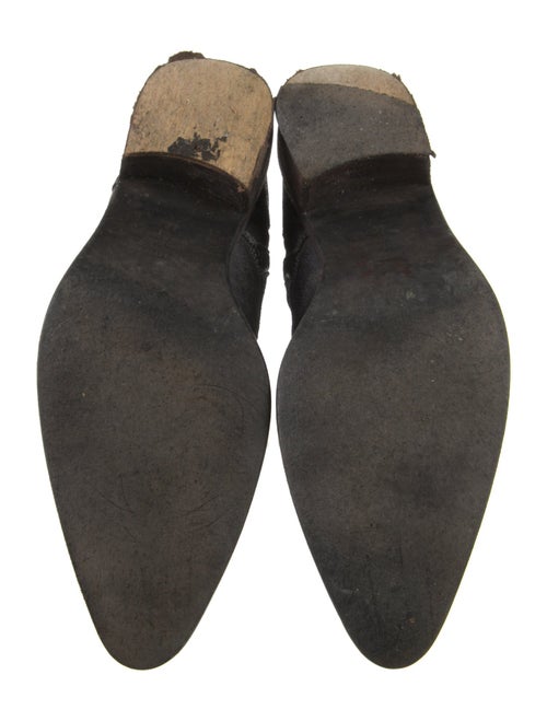 Haider Ackermann Leather Combat Boots