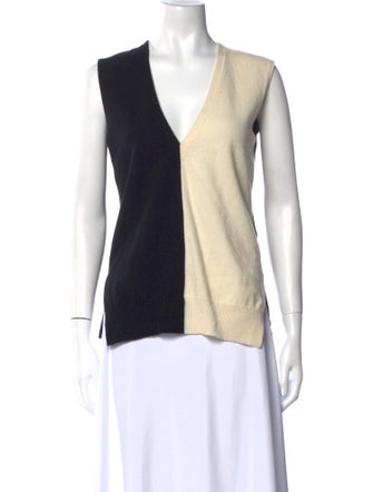 Haider Ackermann Wool Colorblock Pattern Top
