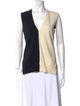 Haider Ackermann Wool Colorblock Pattern Top