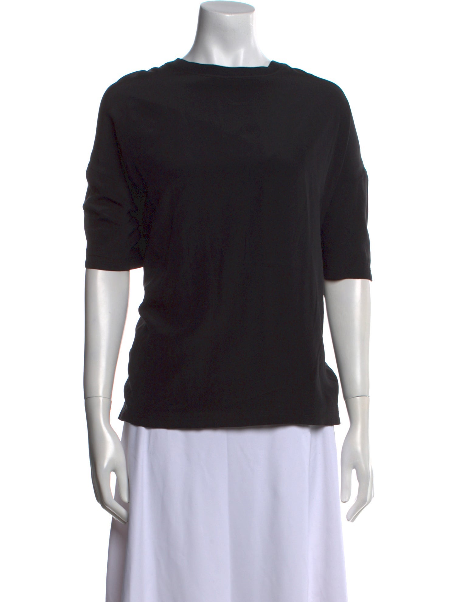 Haider Ackermann Silk Bateau Neckline Top