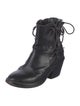 Haider Ackermann Leather Lace-Up Boots