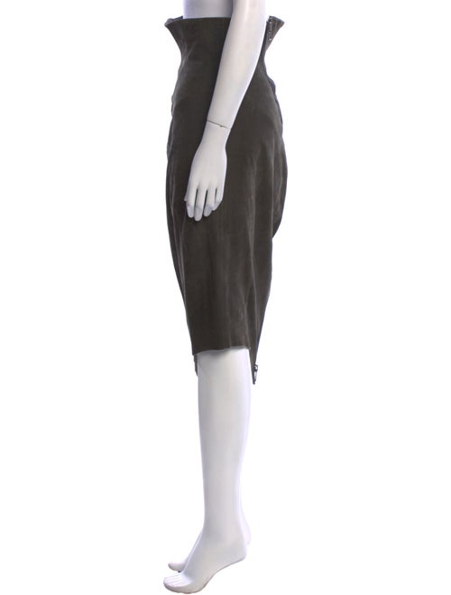 Haider Ackermann Linen Midi Length Skirt