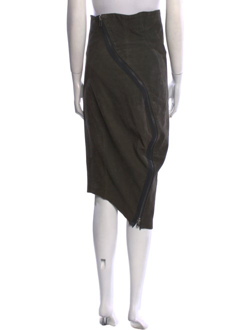 Haider Ackermann Linen Midi Length Skirt