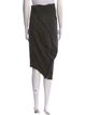 Haider Ackermann Linen Midi Length Skirt