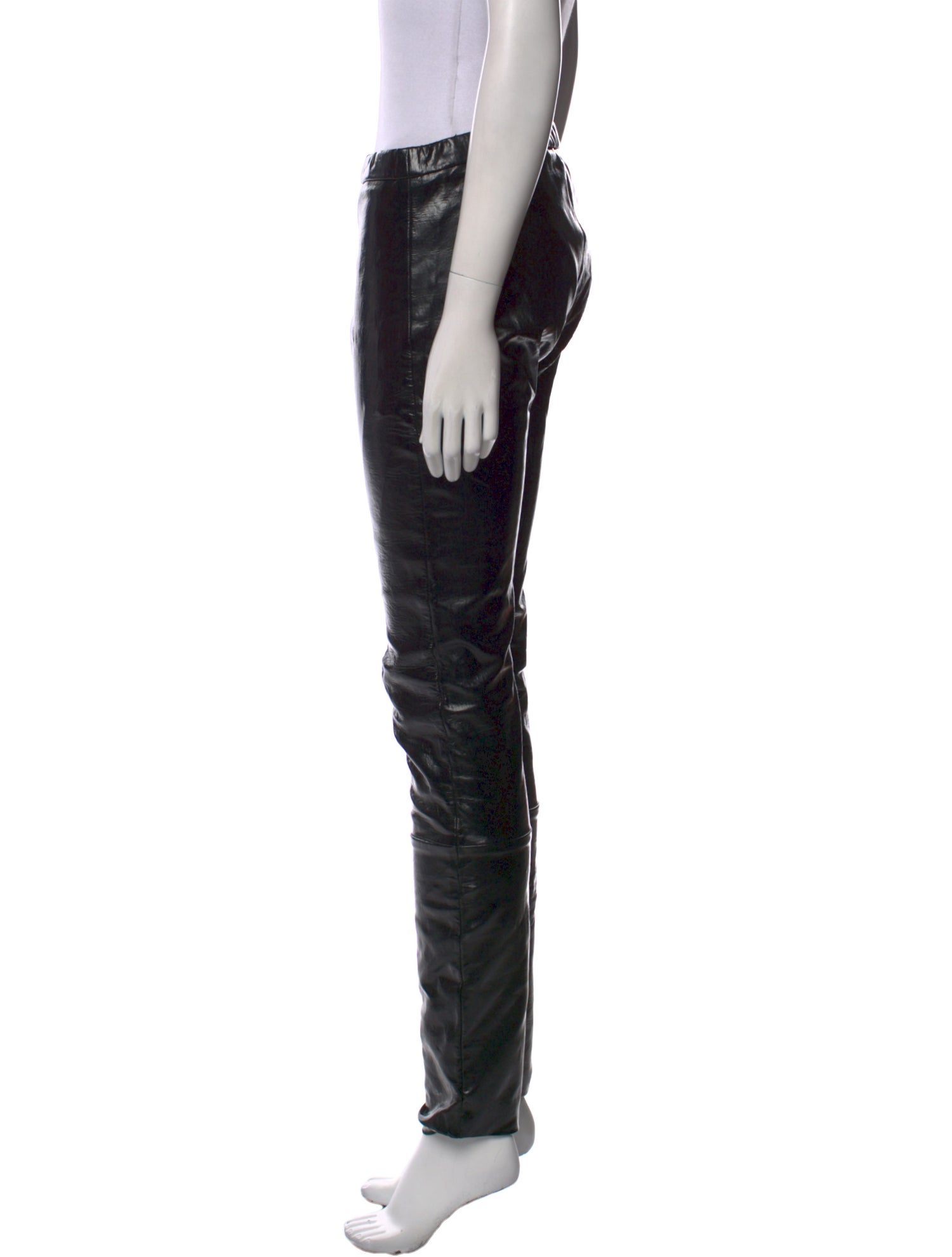 Haider Ackermann Leather Skinny Leg Pants